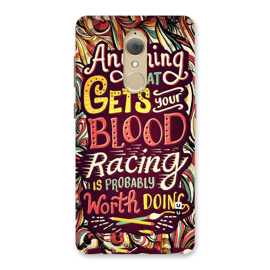 Blood Racing Back Case for Lenovo K8