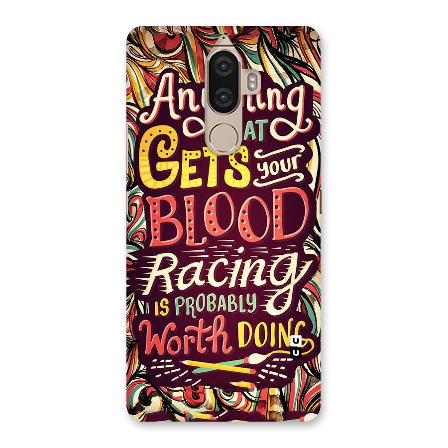 Blood Racing Back Case for Lenovo K8 Note