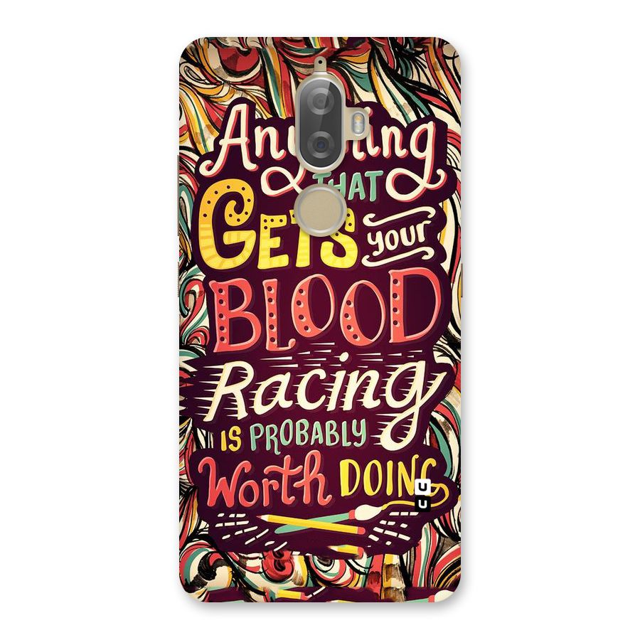 Blood Racing Back Case for Lenovo K8 Plus