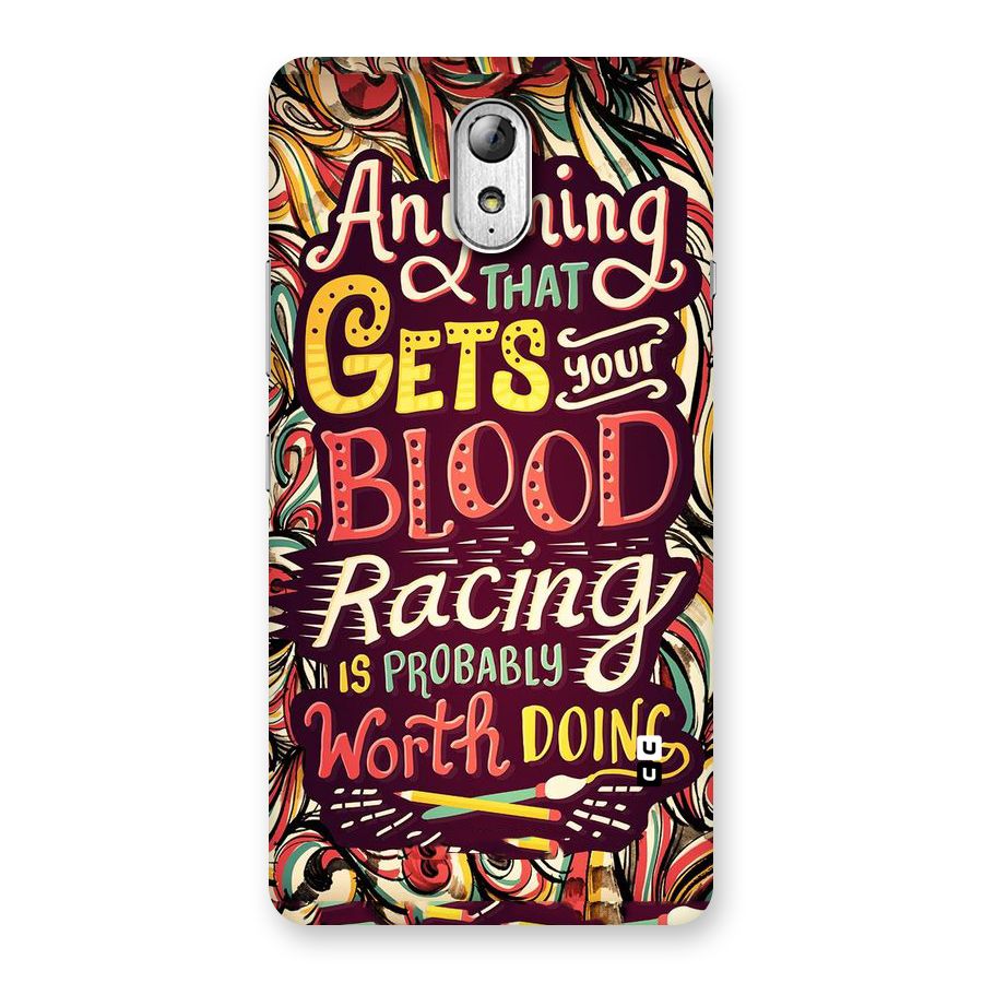 Blood Racing Back Case for Lenovo Vibe P1M