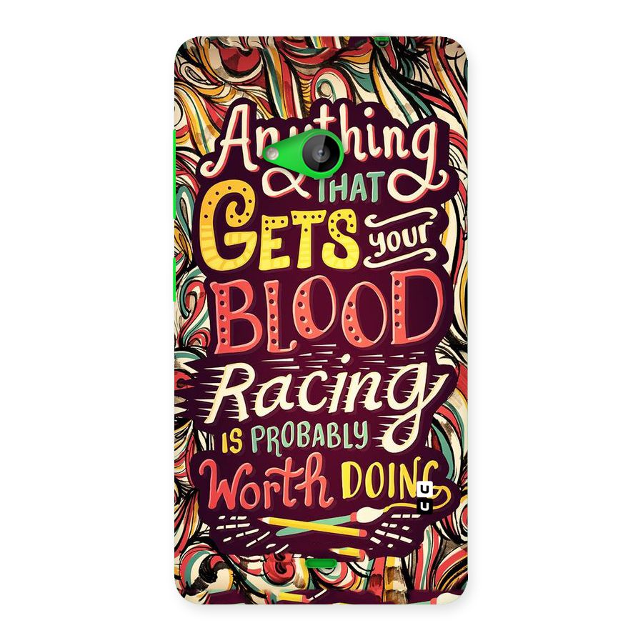 Blood Racing Back Case for Lumia 535