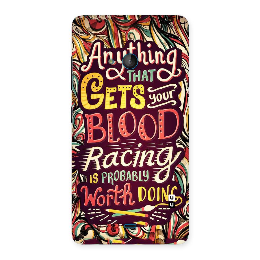 Blood Racing Back Case for Lumia 540