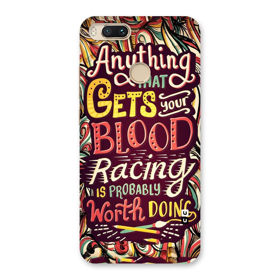 Blood Racing Back Case for Mi A1
