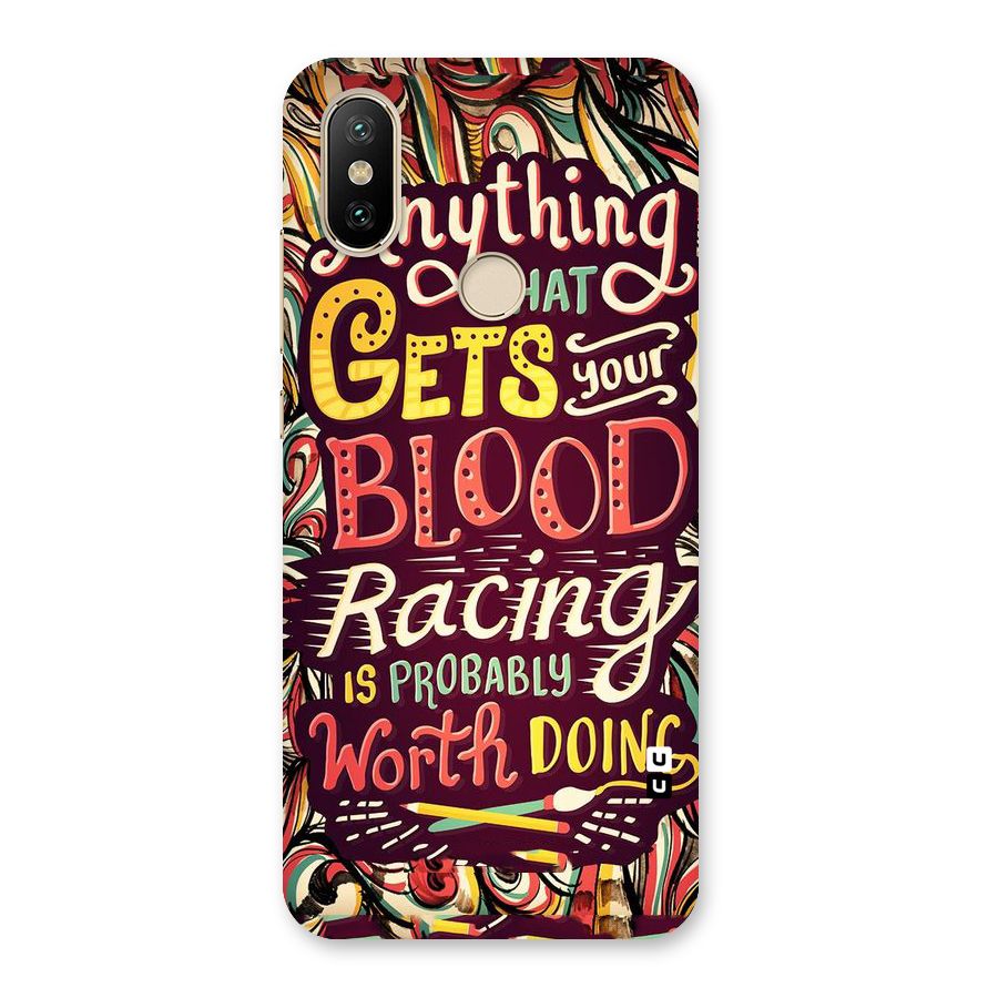 Blood Racing Back Case for Mi A2