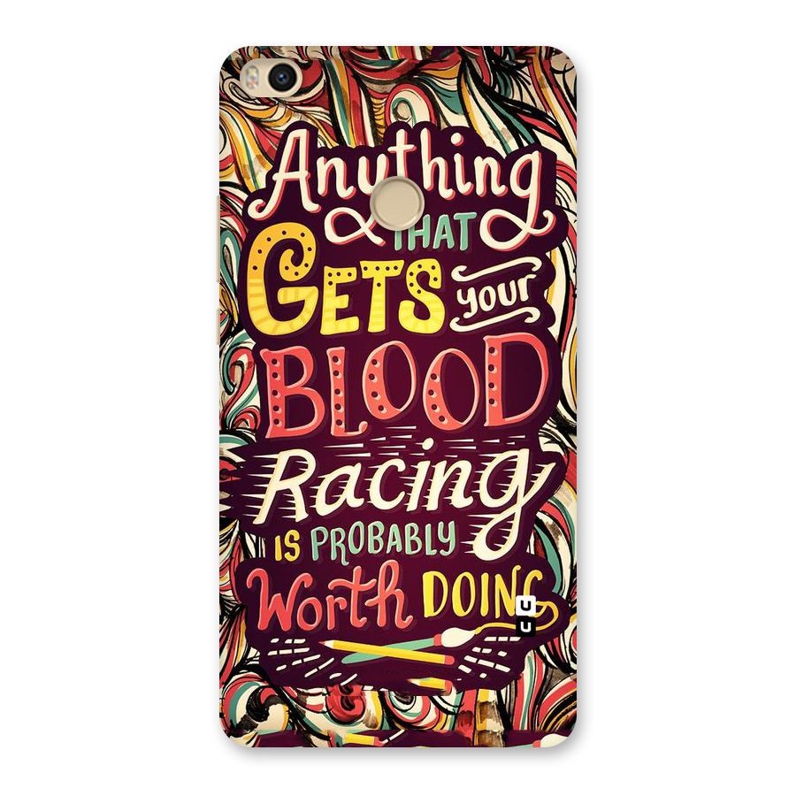 Blood Racing Back Case for Mi Max 2