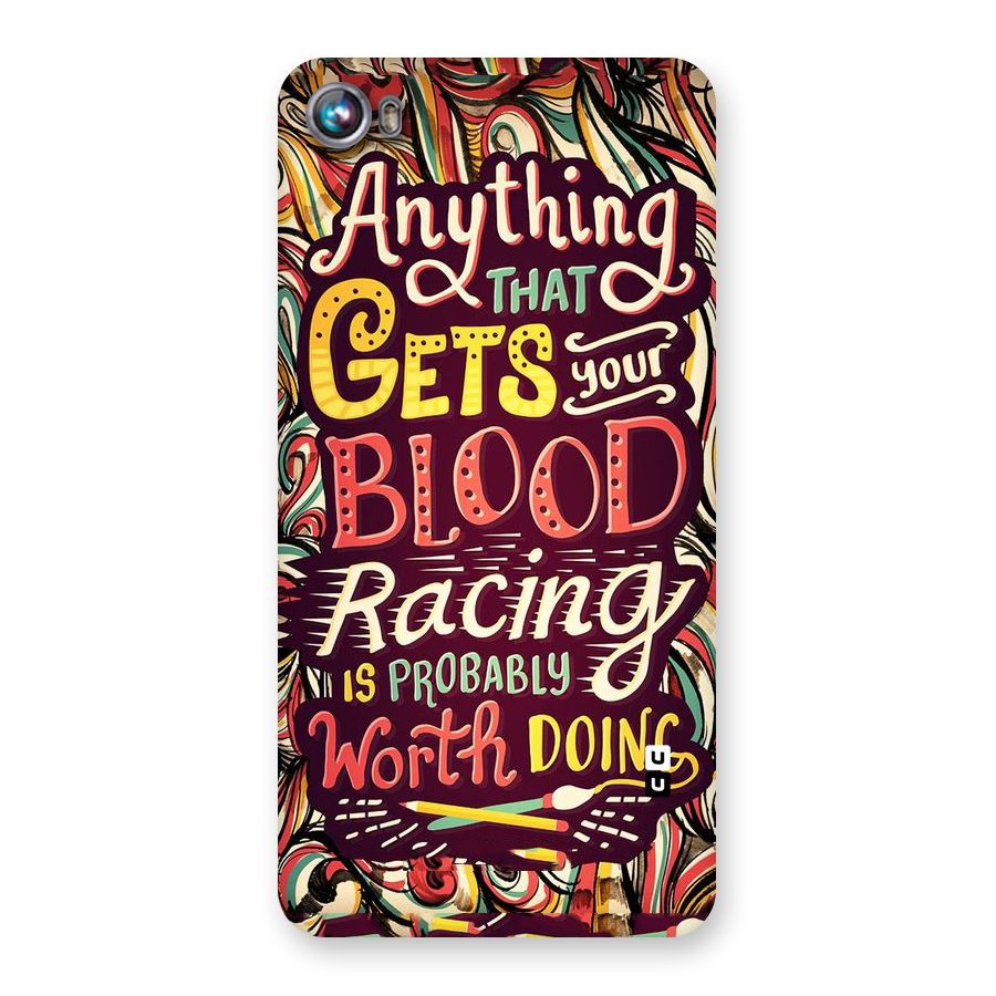 Blood Racing Back Case for Micromax Canvas Fire 4 A107