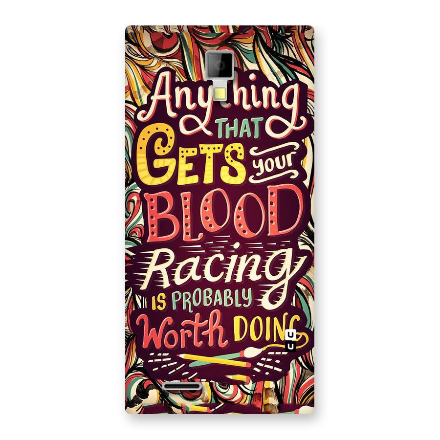Blood Racing Back Case for Micromax Canvas Xpress A99