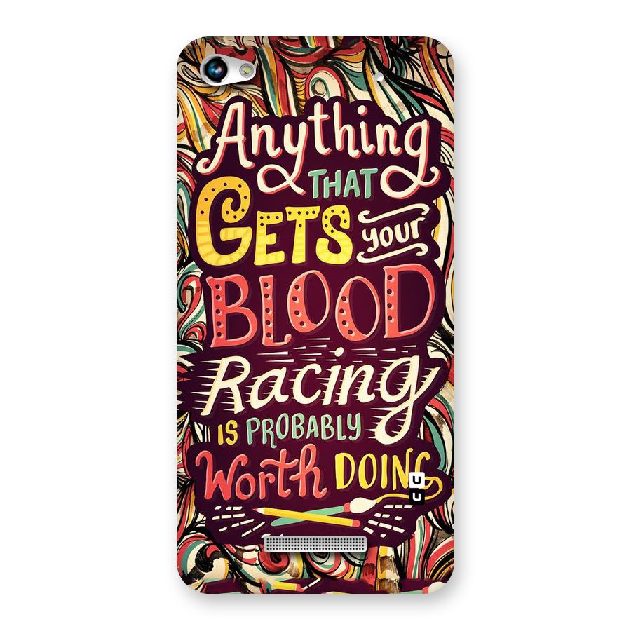 Blood Racing Back Case for Micromax Hue 2