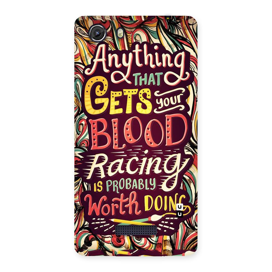 Blood Racing Back Case for Micromax Unite 3