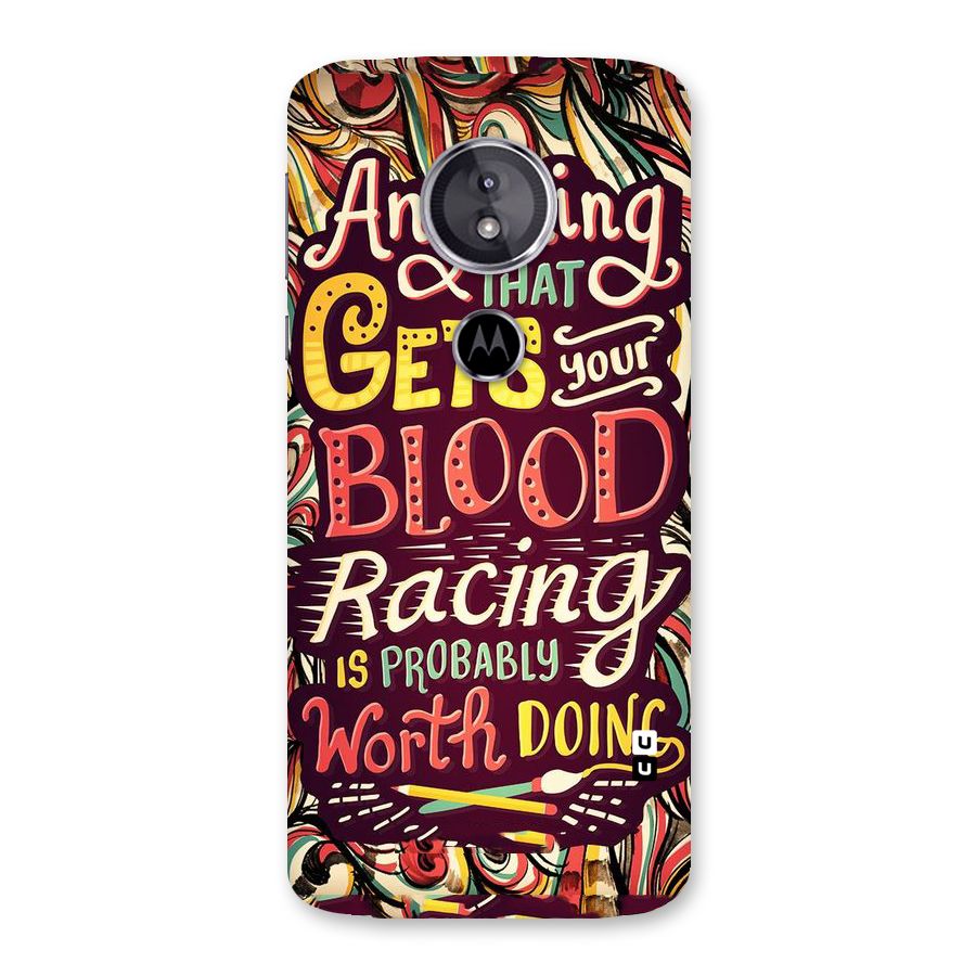 Blood Racing Back Case for Moto E5