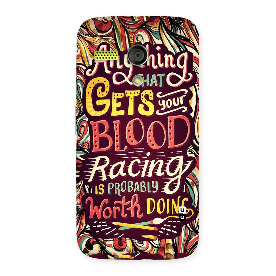 Blood Racing Back Case for Moto G