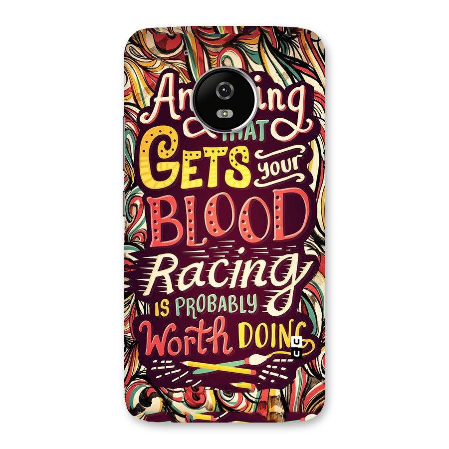 Blood Racing Back Case for Moto G5