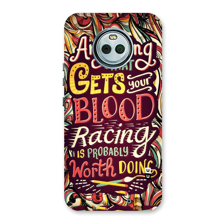Blood Racing Back Case for Moto X4