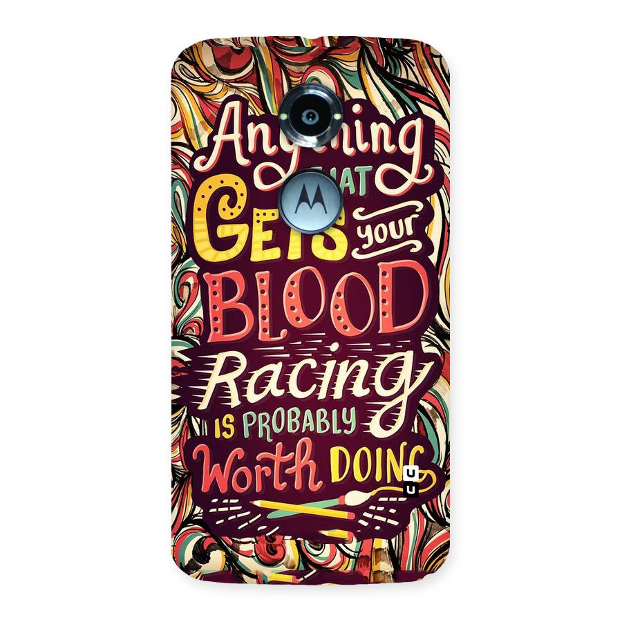 Blood Racing Back Case for Moto X 2nd Gen