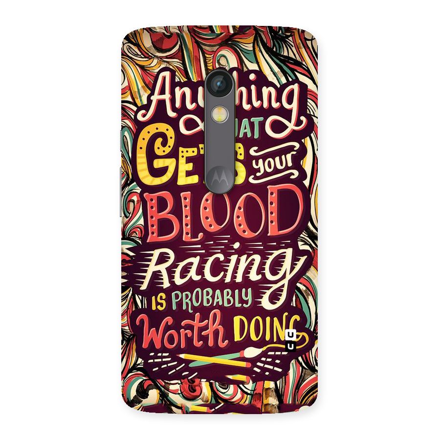 Blood Racing Back Case for Moto X Play