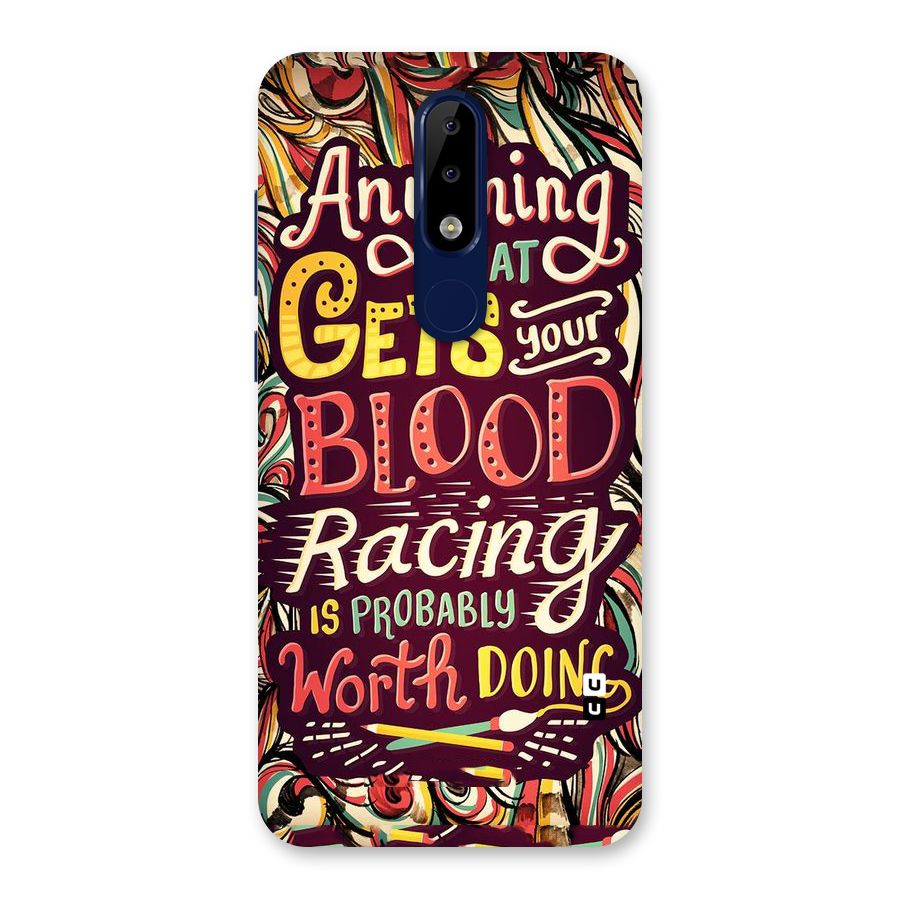 Blood Racing Back Case for Nokia 5.1 Plus