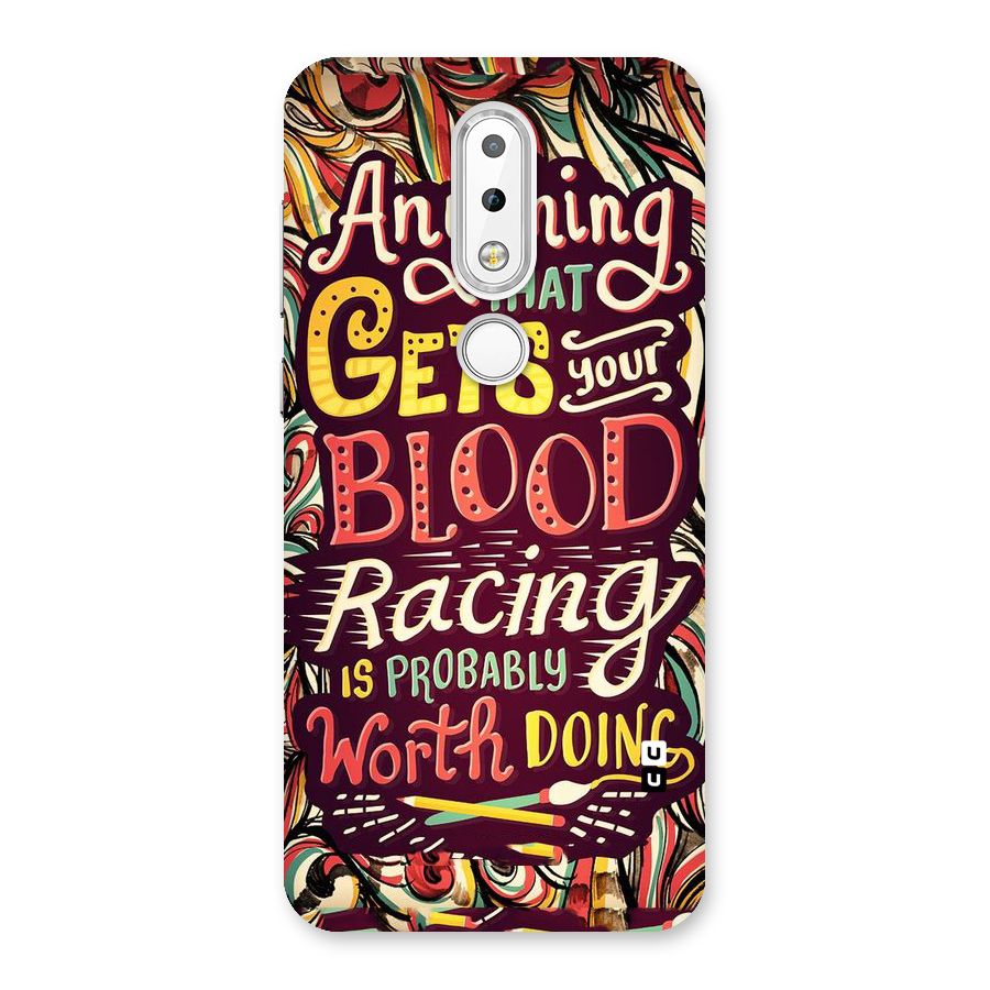 Blood Racing Back Case for Nokia 6.1 Plus