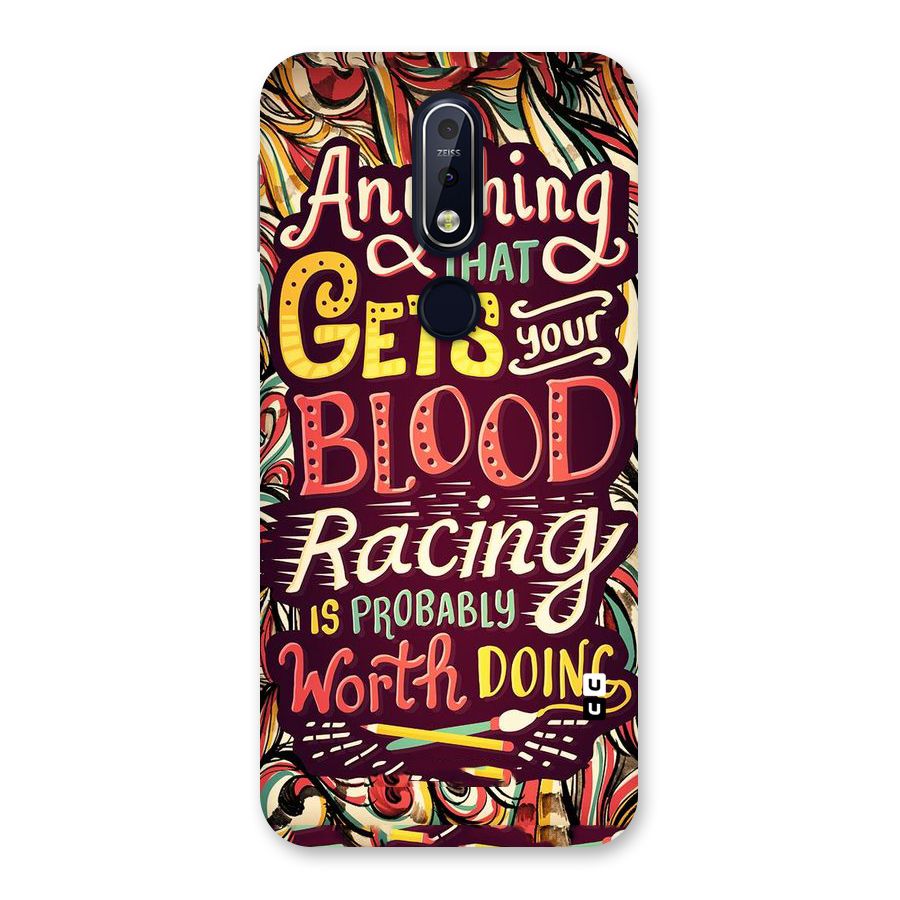 Blood Racing Back Case for Nokia 7.1