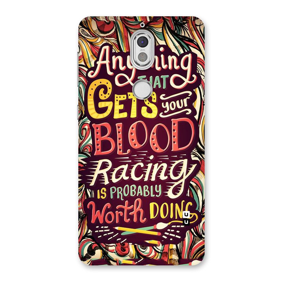 Blood Racing Back Case for Nokia 7