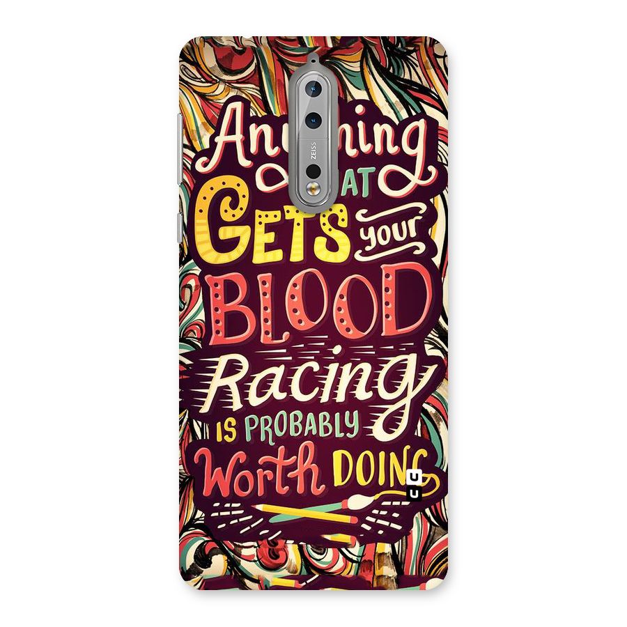 Blood Racing Back Case for Nokia 8