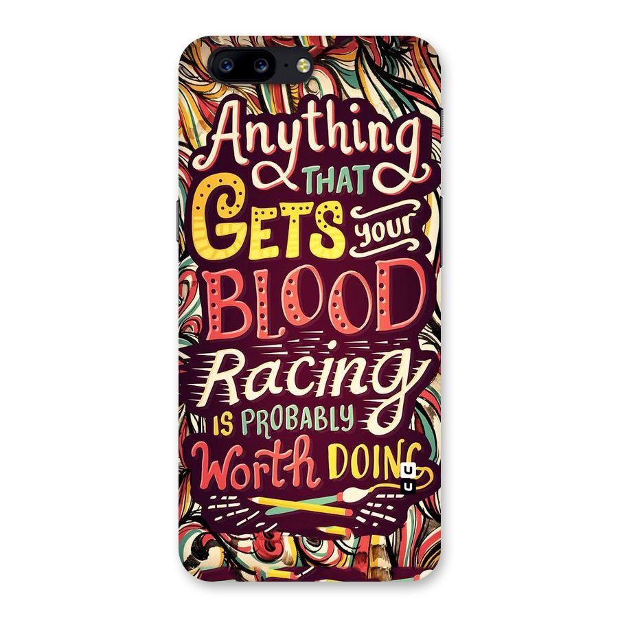 Blood Racing Back Case for OnePlus 5