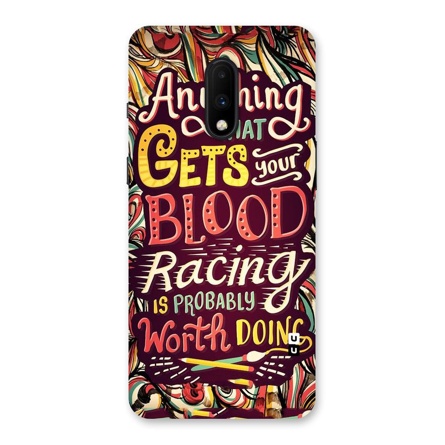 Blood Racing Back Case for OnePlus 7