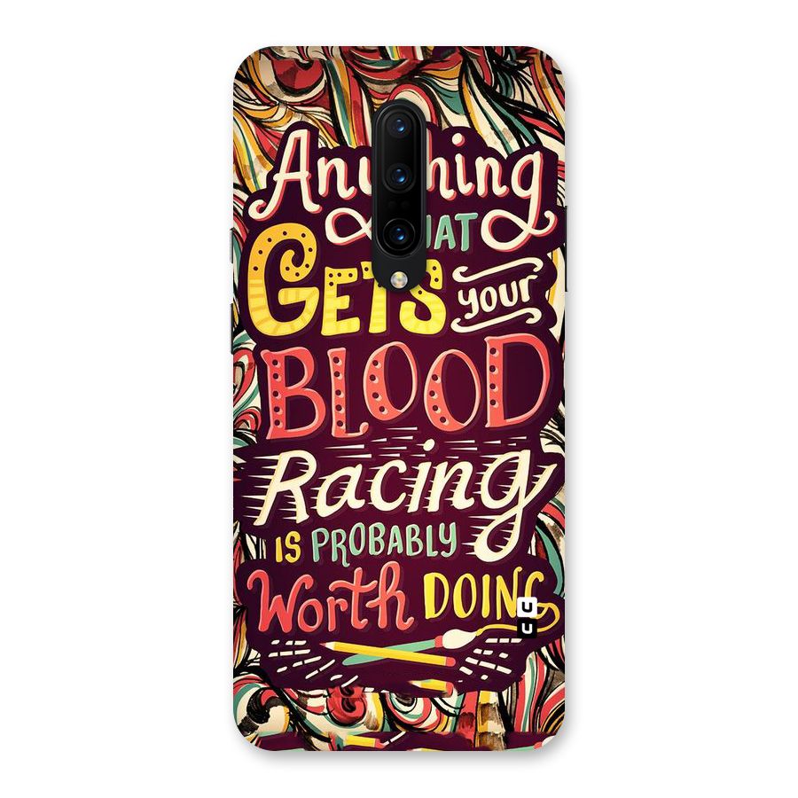 Blood Racing Back Case for OnePlus 7 Pro