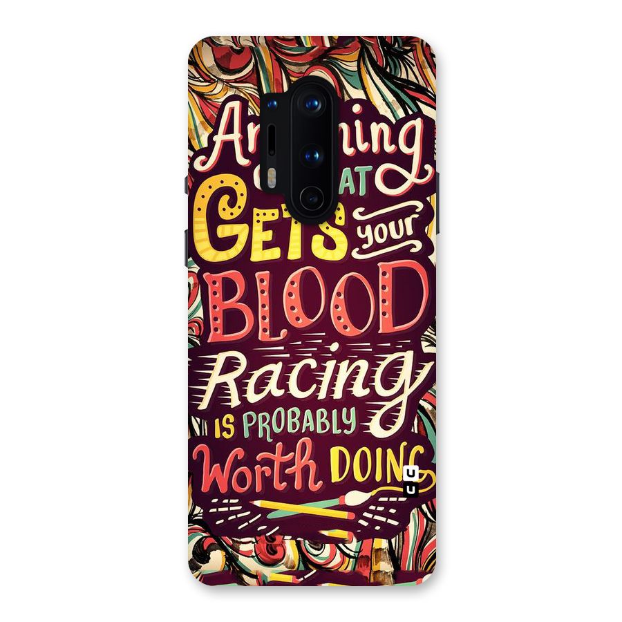 Blood Racing Back Case for OnePlus 8 Pro