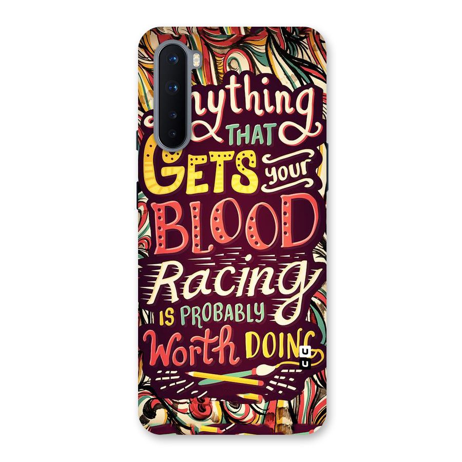 Blood Racing Back Case for OnePlus Nord