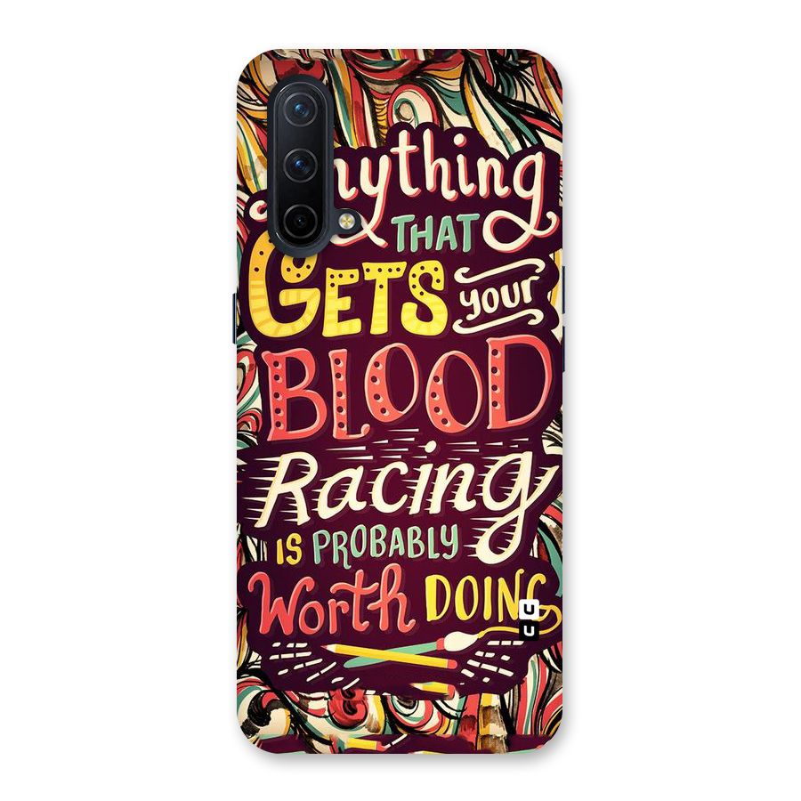 Blood Racing Back Case for OnePlus Nord CE 5G