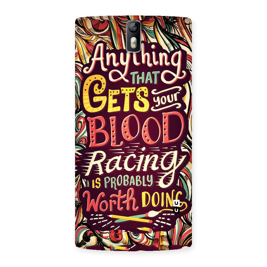 Blood Racing Back Case for One Plus One