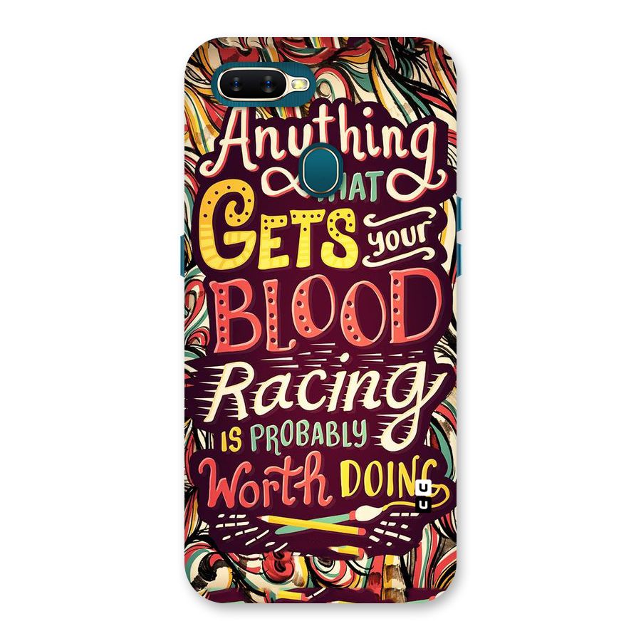 Blood Racing Back Case for Oppo A11k