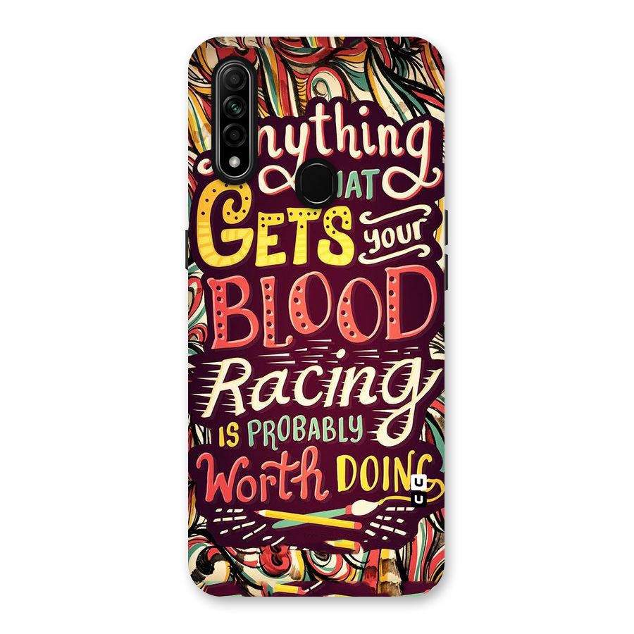 Blood Racing Back Case for Oppo A31