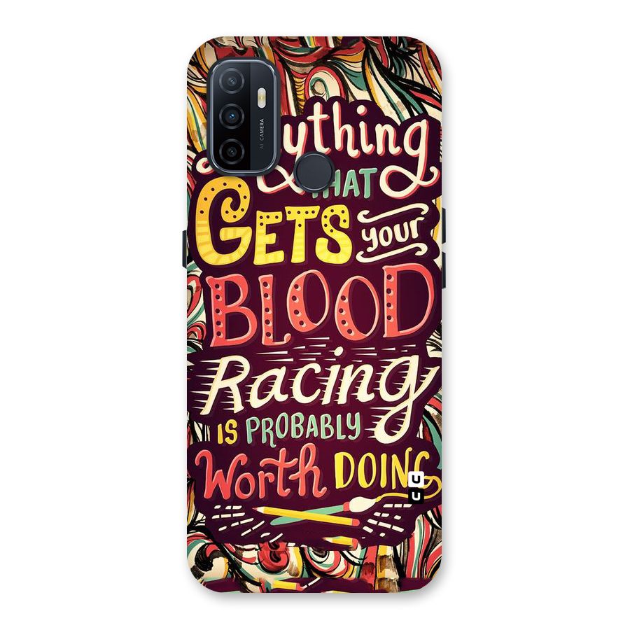 Blood Racing Back Case for Oppo A32