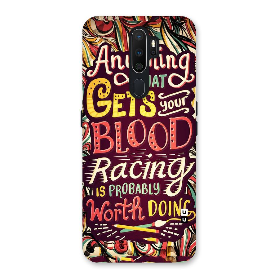 Blood Racing Back Case for Oppo A5 (2020)