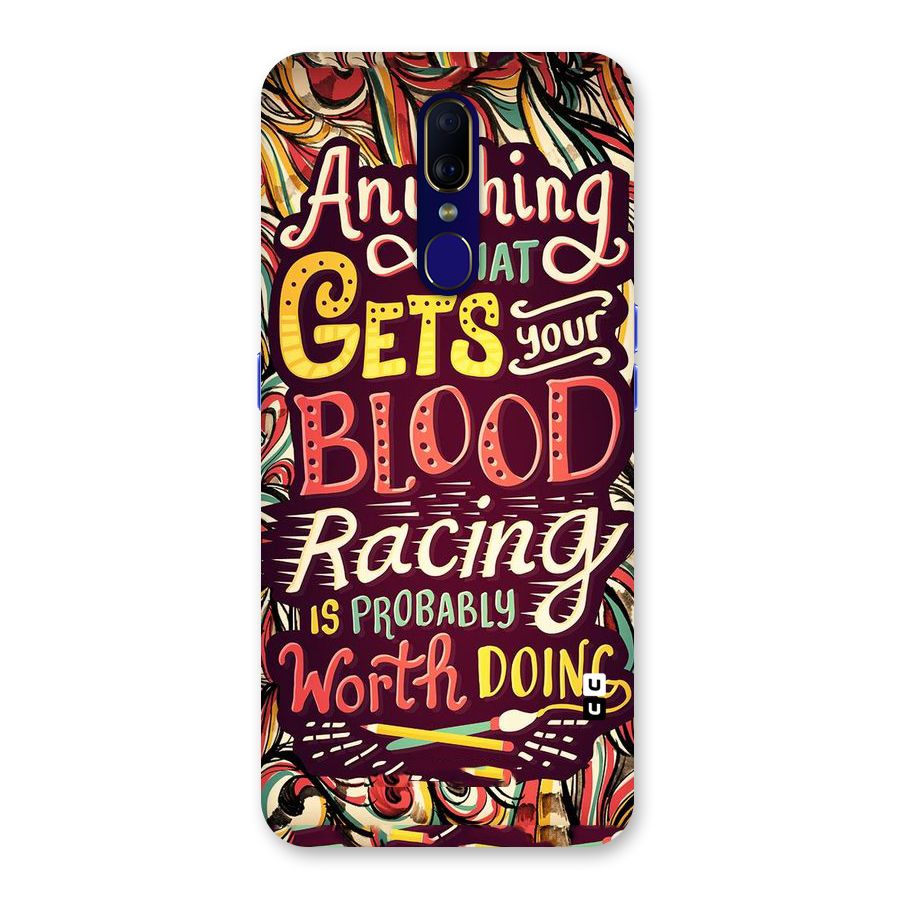 Blood Racing Back Case for Oppo A9