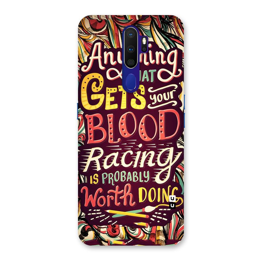 Blood Racing Back Case for Oppo A9 (2020)