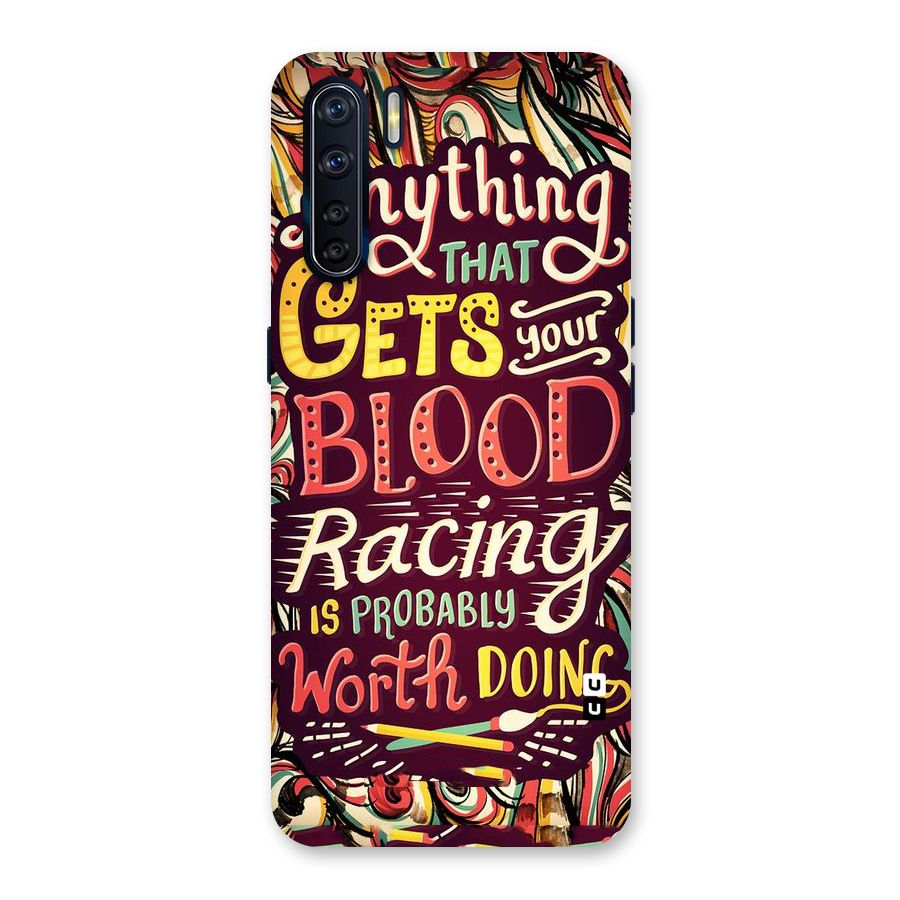 Blood Racing Back Case for Oppo F15