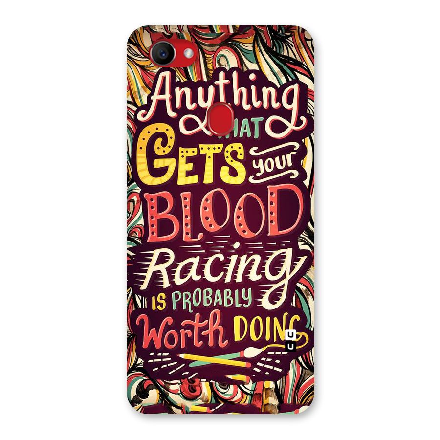 Blood Racing Back Case for Oppo F7