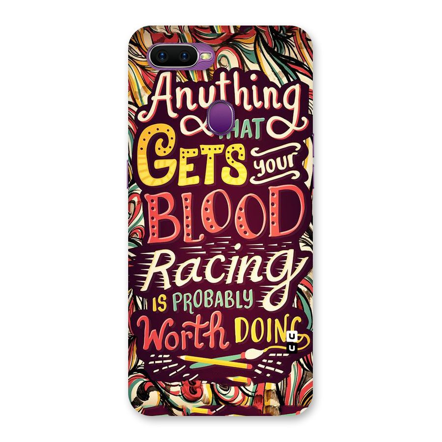 Blood Racing Back Case for Oppo F9