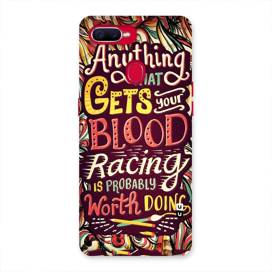 Blood Racing Back Case for Oppo F9 Pro