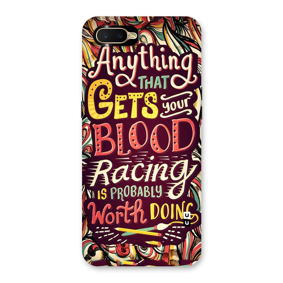 Blood Racing Back Case for Oppo K1