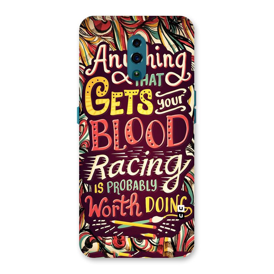 Blood Racing Back Case for Oppo Reno