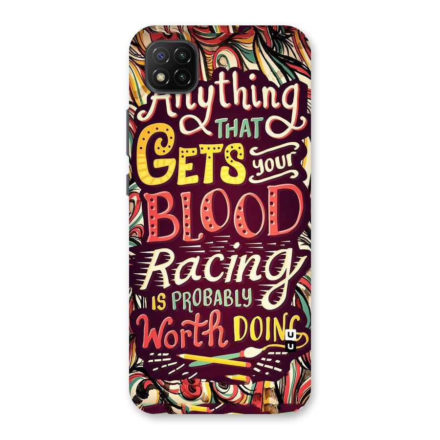 Blood Racing Back Case for Poco C3