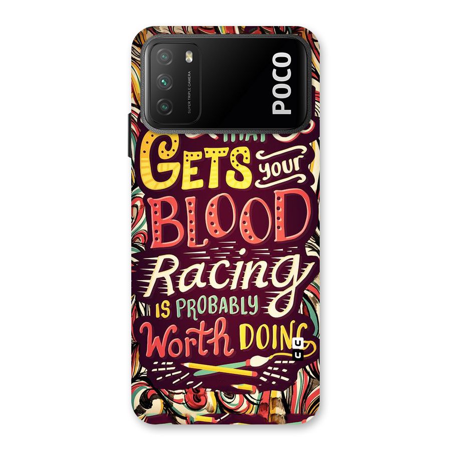 Blood Racing Back Case for Poco M3