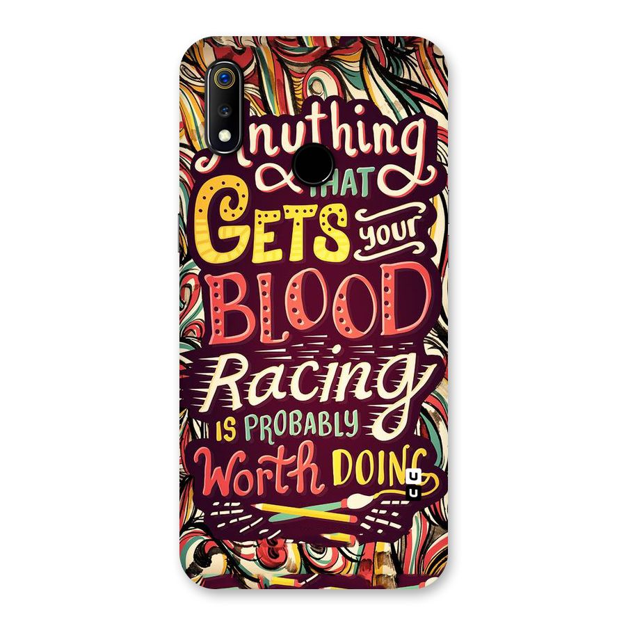 Blood Racing Back Case for Realme 3