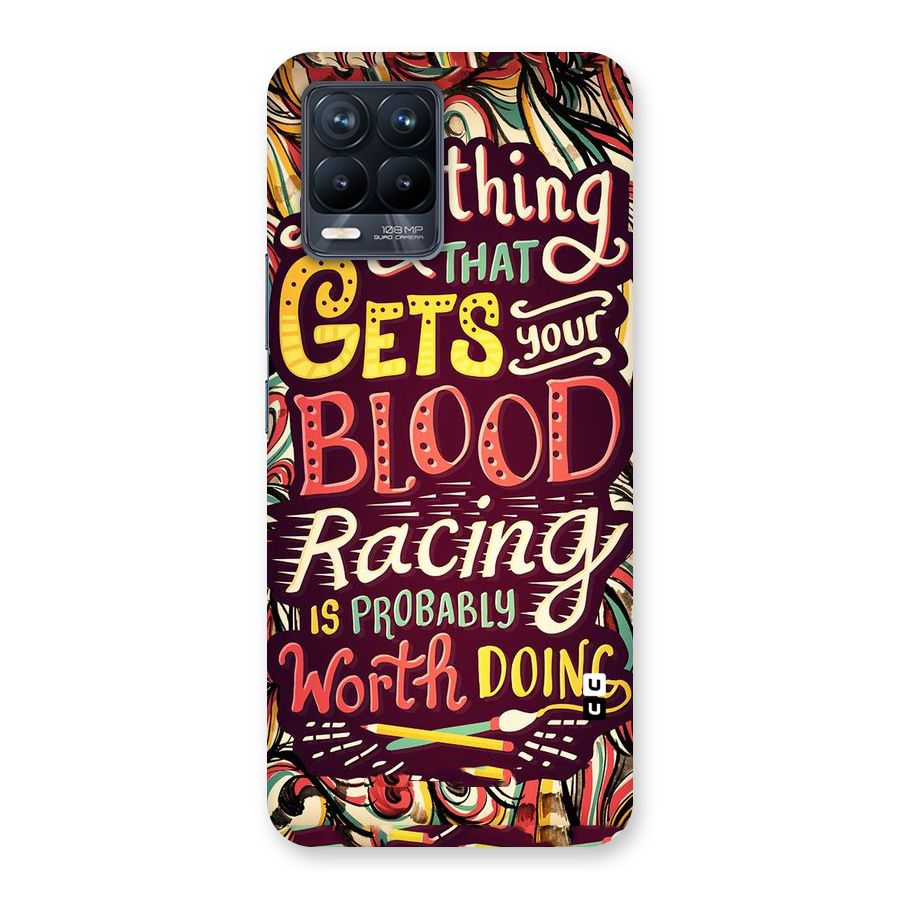 Blood Racing Back Case for Realme 8 Pro