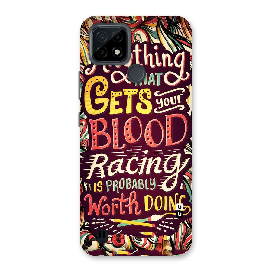 Blood Racing Back Case for Realme C21