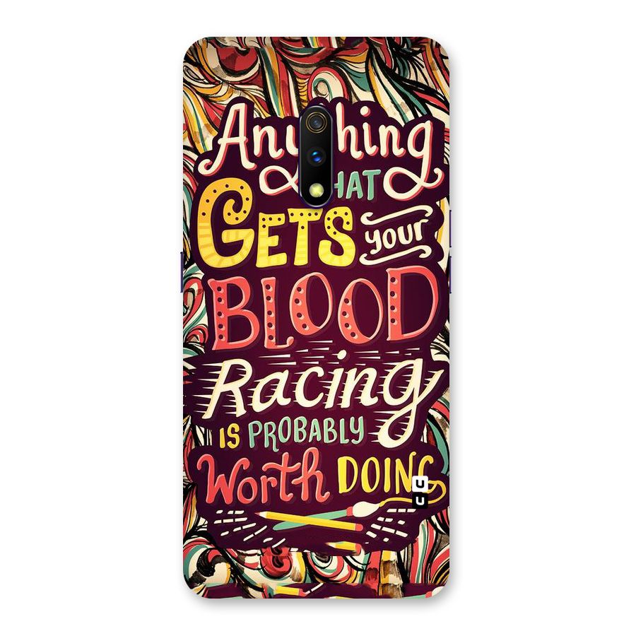 Blood Racing Back Case for Realme X
