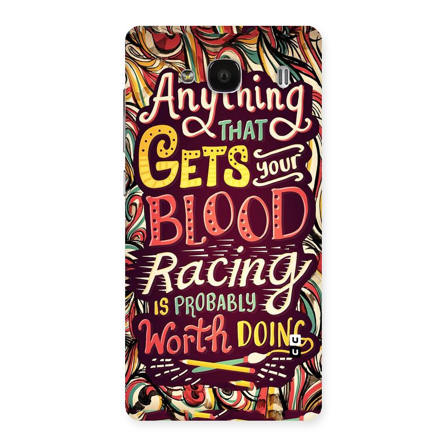 Blood Racing Back Case for Redmi 2s